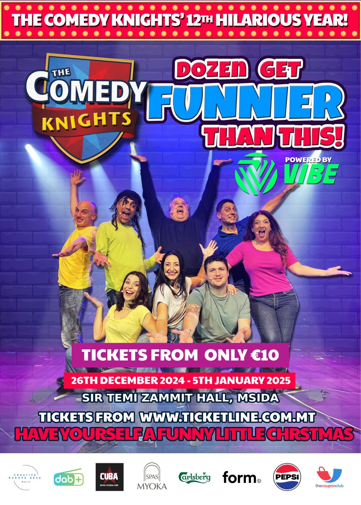 Comedy Knights: Dozen Get Funnier Than This! malta, Comedy knights malta